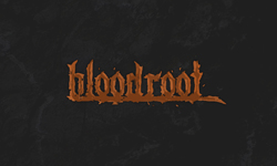 Logo design for Bloodroot indie video game project. Created with Adobe Illustrator and Adobe Photoshop.
